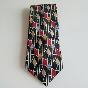 Marco Polo Geometric‎ Multicolor Tie
